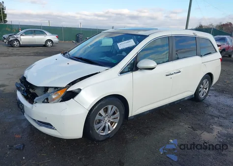2014 Honda Odyssey Ex-L from USA, damaged, VIN 5FNRL5H6XEB030426